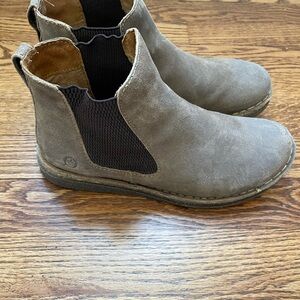 Born Brown Suede Chelsea Ankle Boots
